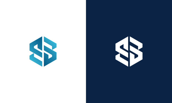 SB initials icon monogram logo design vector