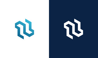 NL initials icon monogram logo design vector