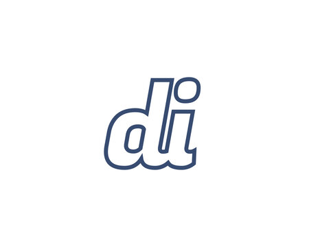 DI logo design vector template