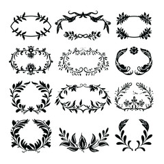 wreath SVG, wreath png, wreath frame, frame svg, frame illustration, wreath illustration, frame, vector, vintage, floral, design, decoration, pattern, ornament, border, illustration, flower, ornate, a