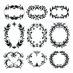 wreath SVG, wreath png, wreath frame, frame svg, frame illustration, wreath illustration, frame, vector, vintage, floral, design, decoration, pattern, ornament, border, illustration, flower, ornate, a