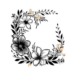 wreath SVG, wreath png, wreath frame, frame svg, frame illustration, wreath illustration, frame, vector, vintage, floral, design, decoration, pattern, ornament, border, illustration, flower, ornate, a