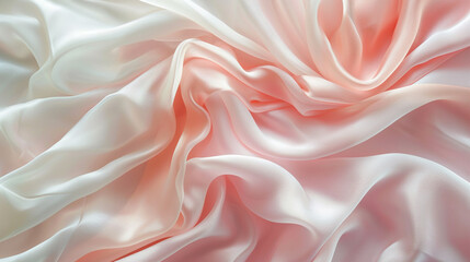 Blush Pink and White silk background