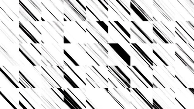 4k Abstract pixel animation background,geometric of square pattern moving with gray background.