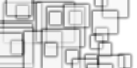 Digital carve technology white and black background. Grey geometric texture with flying rhombuses in hard light with contrast gradient dark shadows as random pockmarked pattern.