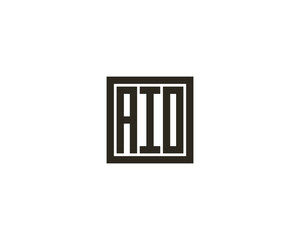 AIO logo design vector template