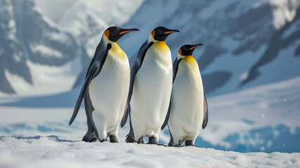 Fototapeta premium Emperor penguins in Antarctica