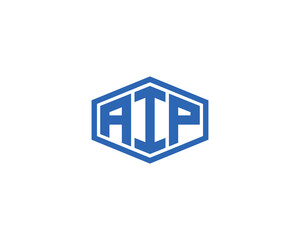 AIP logo design vector template