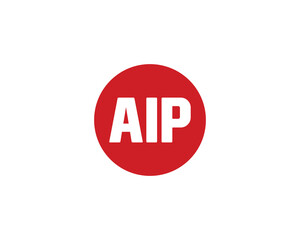 AIP logo design vector template
