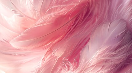 Obraz premium Pink feather background