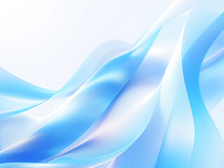 Light blue abstract background with flowing gradient shapes resembling streamers.