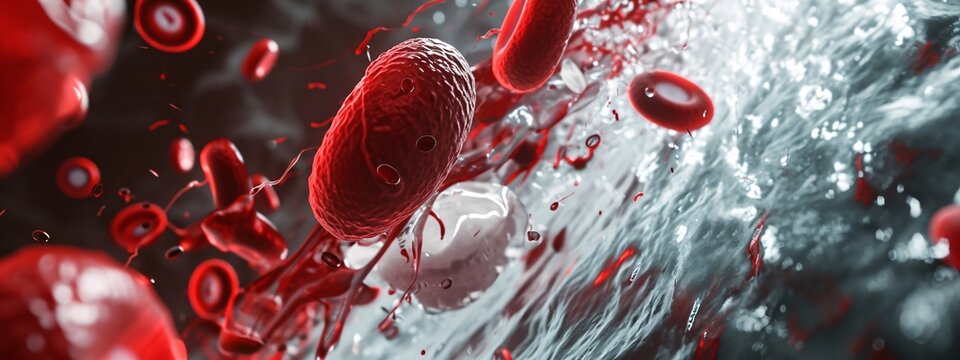 Blood and Bacteria: A Dramatic Microscopic View Generative AI