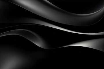 Black and White Background With Wavy Lines
