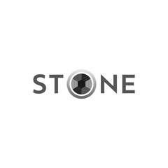 Stone logo idea. minimalist stone concept