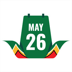 Guyana Element Independence Day Illustration Design Vector