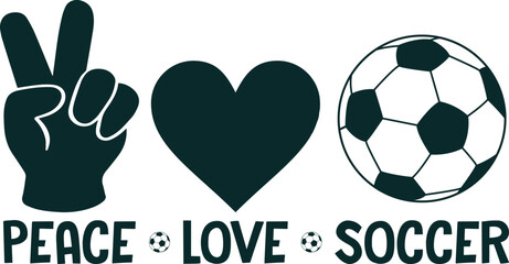 Peace love soccer T-shirt, Soccer Quote, Soccer Saying, Soccer Ball Monogram, FoobBall Shirt, Soccer Mom Life, Game Day, Soccer ball, Soccer players, Cut File For Cricut And Silhouette