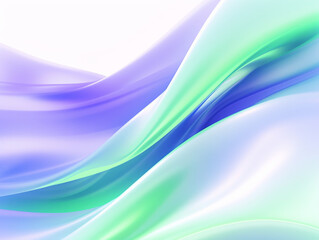 Fototapeta premium Blurry Image of Blue and Green Wave in Motion