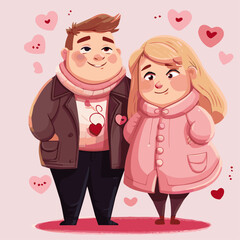 couple in valentine day