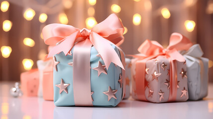 Gift box background, black friday sale, birthday, children's day, valentine's day and wedding gift background