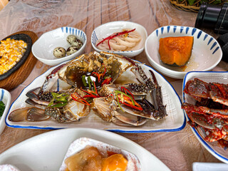 South Korea food. Soy Sauce Marinated Crab