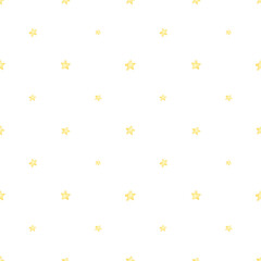 Delicate stars on a white background. Seamless watercolor pattern. Children's party, baby shower, birthday. Design for wallpaper, cards, wrapping paper, stationery..