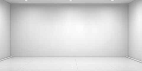 Background white wall in the empty room