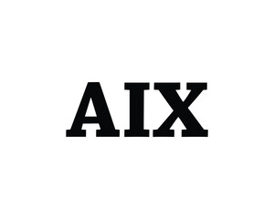 AIX Logo design vector template