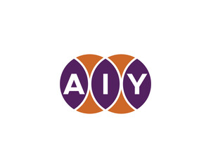 AIY Logo design vector template