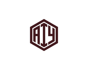 AIY Logo design vector template