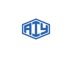 AIY Logo design vector template