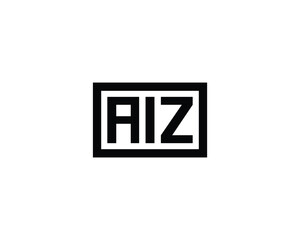 Obraz premium AIZ Logo design vector template