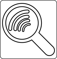 Magnifying glass icon with wifi connection design decoration.