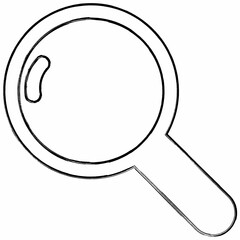 Magnifying glass icon design decoration