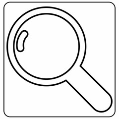 
Magnifying glass icon design decoration.
