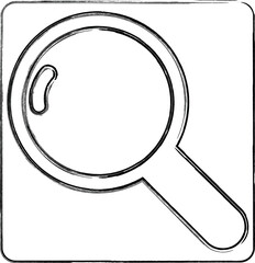 
Magnifying glass icon design decoration.