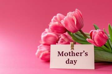 Concept banner for Mother's Day with copy space