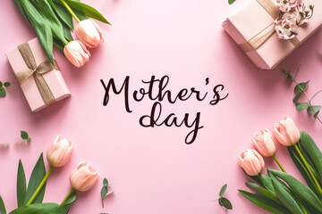 Concept banner for Mother's Day with copy space