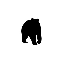 hand drawn bear silhouette