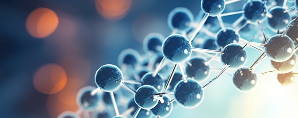 Close-up of molecular structure, scientific background