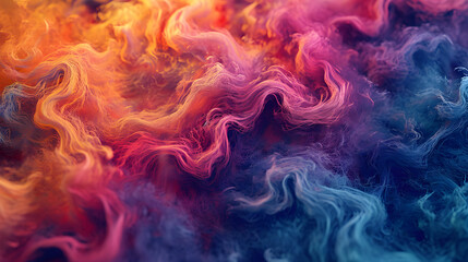 Fototapeta premium Abstract wave of colorful wool background