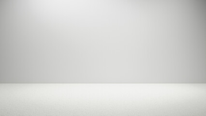 Abstract white and gray gradient empty blank studio room with spotlight, empty bright background, blank white abstract empty space stage and podium, empty white room with white floor and plaster wall