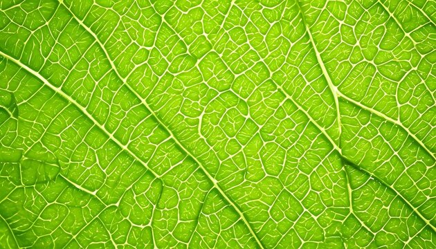 Green leaf macro close-up 