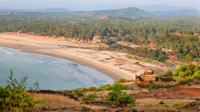 Indian temple at the coastal rock