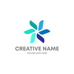 Fototapeta premium abstract logo design. abstract bio natural logo