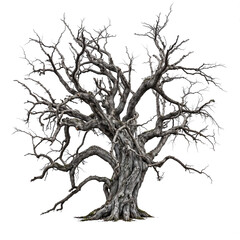 PNG transparent old big tree, death tree for drag and drop