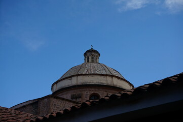 Dome of a church in downtown Lima