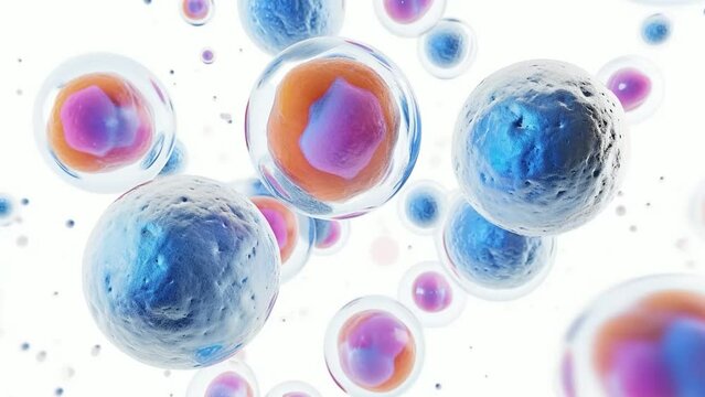 3d rendered illustration of human cells isolated on white background