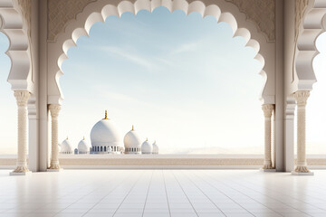 interior of the mosque