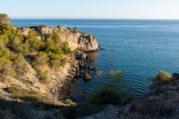 Coastal Spanish Landscape on Summer