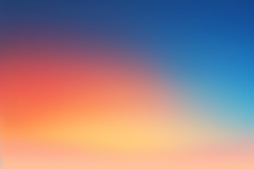 青とオレンジのグラデーション背景、壁紙